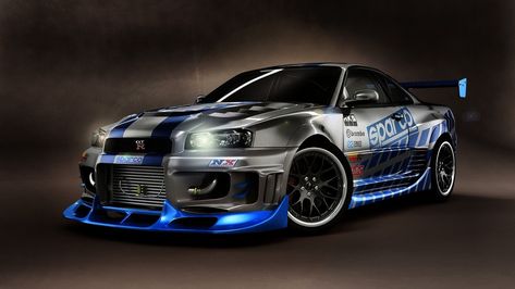 Gtr R34 Skyline Wallpaper 4k, Wallpaper 4k Desktop, Gtr R34 Skyline, Skyline Wallpaper, R34 Skyline, Gtr R34, Gt R, Nissan Skyline, Wallpaper 4k