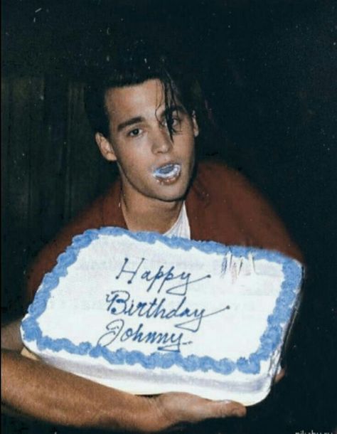 Happy Birthday Johnny Depp, Johnny Depp 90s Aesthetic, Johnny Depp Happy Birthday, Young Johnny Depp Aesthetic, Johnny Depp Aesthetic, Johnny Depp Birthday, Johnny Depp Young, Johnny Depp Poster, Happy Birthday Johnny