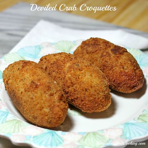 Recipes Food and Cooking Deviled Crab Croquettes - Recipes Food and Cooking Deviled Crab Cakes, Devil Crab Recipe, Seafood Croquettes, Crab Croquettes, Deviled Crab Recipe, Conch Recipes, Deviled Crab, Cuban Recipe, Guava Recipes