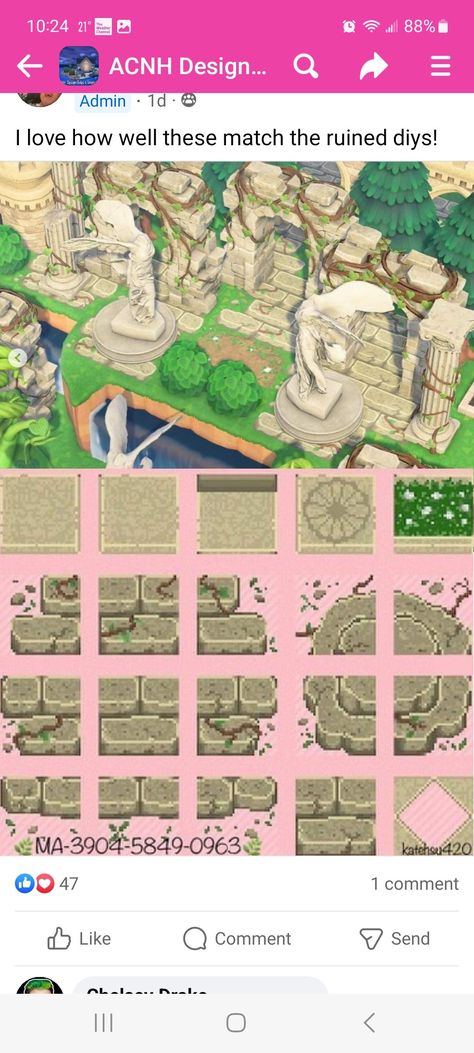 Animal Crossing Ruined Path, Acnh Stone Steps Code, Acnh Ruined Stone Path, Acnh Ruins Path, Acnh Brown Stone Path, Mossy Stone Path Acnh, Acnh Ruined Path, Stone Paths Acnh, Acnh Ruins Design