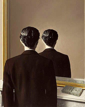 "Not to be Reproduced" by Rene Magritte René François Ghislain Magritte, Rene Magritte Art, Magritte Paintings, Magritte Art, Magical Paintings, Art Flash, René Magritte, Rene Magritte, Mirror Painting