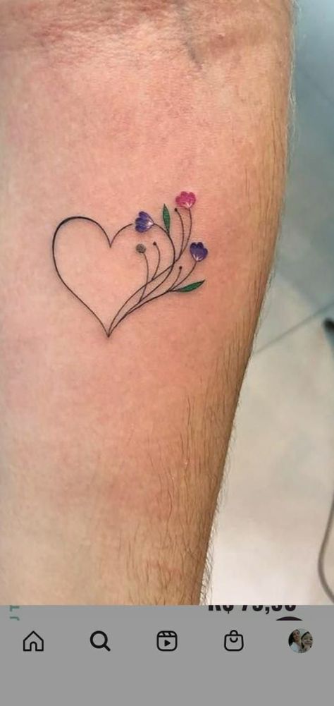 Small Heart Memorial Tattoo, Grandkid Tattoos For Grandma, Birthstone Tattoo Ideas Families, Unique Remembrance Tattoos, Grand Daughter Tattoo Ideas, Tattoos For Grandma And Granddaughter, Grandchildren Tattoos For Grandma, Grandmother Granddaughter Tattoos, Tattoos For Grandkids