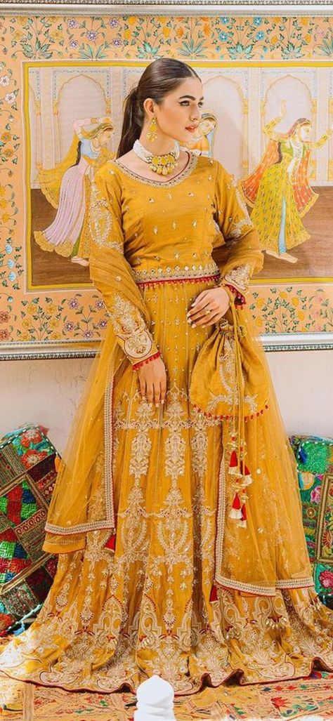 This dress is from @batikofficial. The beautiful yellow lehnga choli is best for mehndi bridesmaid Mehndi Outfit Bridesmaids, Bridesmaid Mehndi, Mehndi Lehnga, Pakistani Mehndi, Mehndi Outfit, Mehndi Dress, Dress For Ladies, Post Photo, Lawn Suit