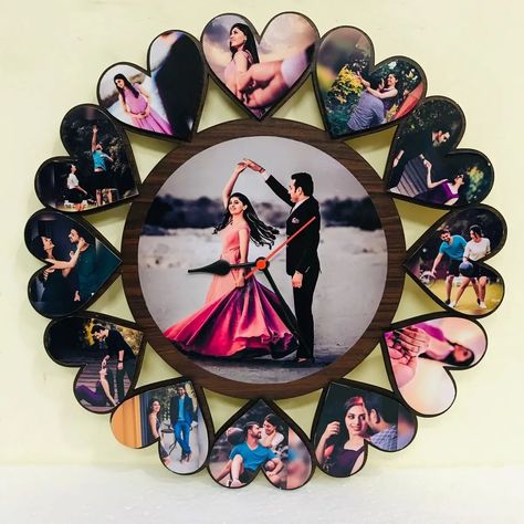 "Your moments, your time! 🕒✨ #CustomWallClocks #blindgift #personalizedgifts #photoclock #cutomizadegifts Photo Frem Idea, Photo Fream Design, Fream Poto, Propose Photo, Clocks Diy Crafts, Aesthetic Crafts, Valentines Day Special, Gifts Aesthetic, Photo Wall Clocks