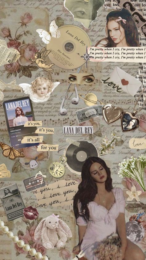 Lana del Rey Wallpaper Lana Vintage Aesthetic, The Lana Del Rey Aesthetic, Lana Phone Wallpaper, Mother Lana Del Rey, Lana Del Rey Shuffle Wallpaper, Lana Del Rey Wallpaper National Anthem, Phone Backgrounds Lana Del Rey, Lana Del Rey Aesthetic Wallpaper Collage, Lana Del Rey Fall Aesthetic