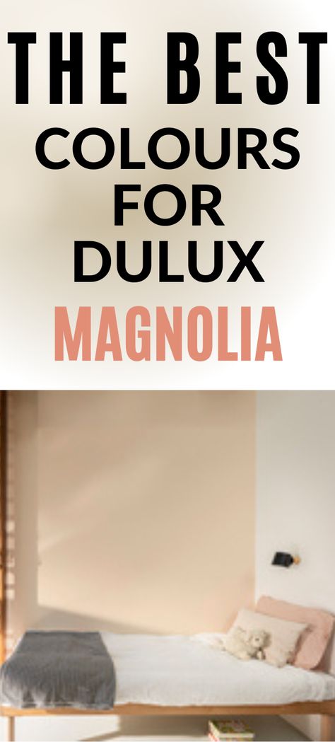 The best colours for dulux magnolia, a magnolia coloured wall in a bedroom. Dulux Magnolia, Dulux Warm Neutrals, Dulux Natural Calico, Dulux Kitchen Paint, Magnolia Walls, Magnolia Living Room, Magnolia Home Paint Colors, North Facing Rooms, Dulux Paint Colours