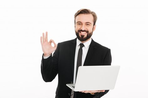 Man In Black Suit, Young Success, Excited Face, Successful Man, Office Men, Man In Black, Man Office, Character Model Sheet, Business Photoshoot