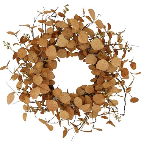 PRICES MAY VARY. Unique Design : This Fall wreath is made of silk which can be used all year round.This Autumn front door wreath is decorated with a full circle of orange eucalyptus Leaves,dry vine branches,Seed branches make the wreath more nature and alive. Perfect Size : maximum size of Fall wreath is 20" when open and adjust branches to nature. the inner diameter is about 10", perfect size for indoor and outdoor. Versatile Decor ：This Fall wreath is suitable for front door, wall, indoors,out Black Door Fall Wreath, Fall/winter Wreaths, Fall Door Entry Decor, All Year Wreath Front Doors, Wreaths For Bedroom Wall Decor, Western Front Door Decor, Small Fall Wreaths, Tasteful Fall Decor, Minimalist Fall Wreath