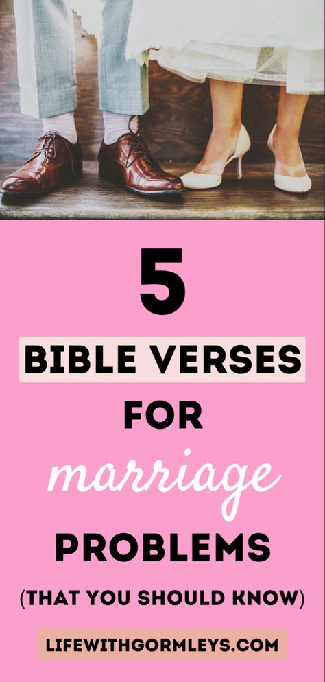 Marriage also means understanding that problems are inevitable. You are sure to encounter problems along the way. Whether it’s the constant adjustment, beliefs and values, priorities–there will be conflicts. However, that doesn’t mean you will go on without help. The Bible is the ultimate manual for life, and it talks a lot about marriage. In this post, I will list down 5 Bible Verses for Marriage Problems. Bible Verse For Marriage Problems, Marriage Scripture Bible, Bible Passages About Marriage, Marriage In The Bible, Prayers For Marriage In Trouble, Marriage Quotes Struggling Bible, Bible Verses For Marriage Problems, Bible Verse For Marriage, Bible Verses On Marriage