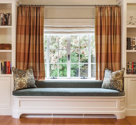 Window Seat Curtains, Window Seat Living Room, Living Room Valances, Window Seat Kitchen, Window Seat Design, Dining Room Windows, Eclectic Bedroom, Bedroom Photos, Bedroom Decor Design