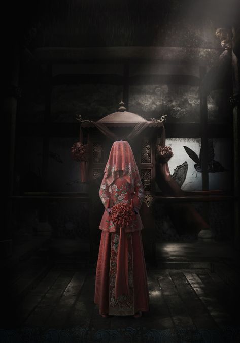 Chinese Bride, Anime Ghost, Ghost Bride, Chinese Element, Man Wallpaper, Anime Dancer, Scary Art, Beautiful Fantasy Art, Chinese Culture