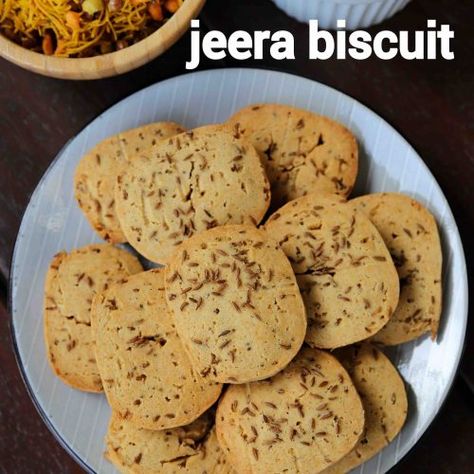 jeera biscuits recipe | jeera cookies | zeera biscuits | cumin cookies - Hebbar's Kitchen Zeera Biscuits, Hebbar's Kitchen, Biscuits Recipe, Butter Cookies Recipe, Biscuit Recipe, Easy Cookies, No Bake Cookies, Butter Cookies, Creative Food