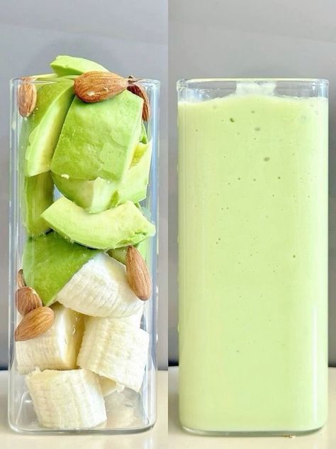 Makanan Rendah Kalori, Sommer Mad, Resep Smoothie, Fruit Smoothie Recipes Healthy, Easy Healthy Smoothies, Smoothie Recipes Healthy Breakfast, Recipes Healthy Breakfast, Healthy Food Menu, Healthy Food Dishes