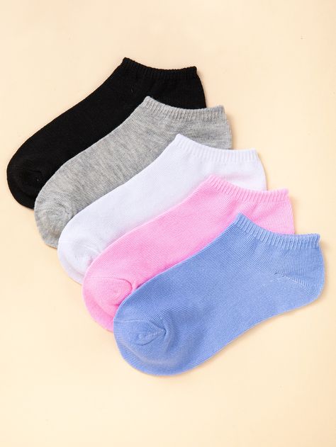 5pairs Simple Ankle Socks Graphic Socks, Ankle Socks Women, Lace Socks, Lazy Outfits, Muslim Fashion Outfits, Clothing Photography, Women Socks, Casual Socks, Casual Style Outfits