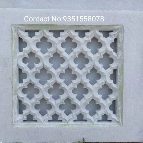 MAKRANA MARBLE JALI Stone Railings, Wall Pattern Design, Earth House, Jaali Design, Wall Pattern, Design Moodboard, Luxury House Interior Design, Ceiling Ideas, Earth Homes