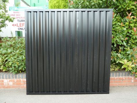 Steel Fence Panels * Maintenance Free * Metal Fencing Panels Plastisol Coated Steel Fence Panels, Dream Backyard Garden, Metal Fence Panels, Natural Fence, Concrete Fence, Backyard Garden Landscape, Steel Fence, Small Backyard Gardens, Easy Backyard