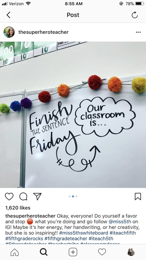 Finish the sentence Friday Whiteboard Prompts, Whiteboard Questions, Morning Writing, Finish The Sentence, Restorative Practices, Whiteboard Messages, Motivational Board, Morning Meeting Activities, Morning Journal