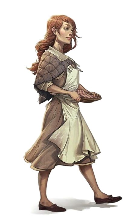 Female Human Servant Commoner - Pathfinder PFRPG DND D&D 3.5 5th ed d20 fantasy Bd Comics, Fantasy Races, Dungeons And Dragons Characters, Fantasy Rpg, Fantasy Inspiration, Medieval Fantasy, Cthulhu, Character Creation, Dnd Characters