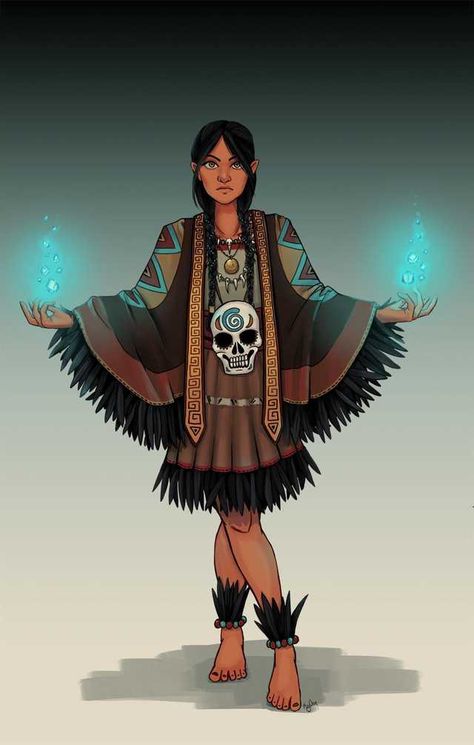 Aztec Clothing Traditional, Native American Oc, Native Character, Native American Woman Art, Native American Wolf Art, Sith Pureblood, Native American Mythology, Wings Of Fire Dragons, Art Folder