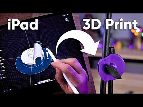 (3) I suck at 3D modeling but this is easy - Shapr3D + 3D Printing - YouTube 3d Modeling, 3d Printing, Ipad, The Creator