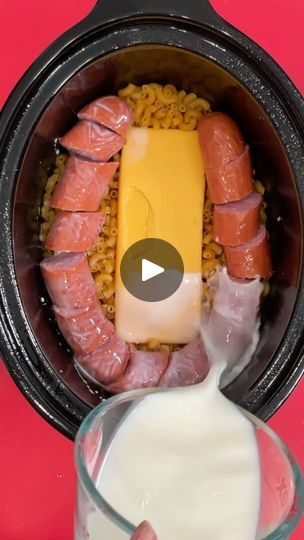 Kyle And Mistie Knight Crockpot Recipes, One Pot Sausage, High Protein Pasta, Sausage Crockpot, Crockpot Meal, Pasta Meals, Protein Pasta, Low Fat Cheese, One Pot Dinner