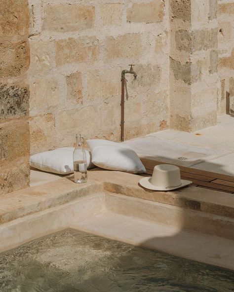 Perfect Hideaway’s Instagram profile post: “Nominated by Archilovers among the 1000 best Projects in the World, this authentic stone farmhouse located in the historic village of…” Stone Farmhouse, The 1000, Summer Mood, Pottery Ceramics, Home Decor Online, Beige Aesthetic, Menorca, Slow Living, Decor Items