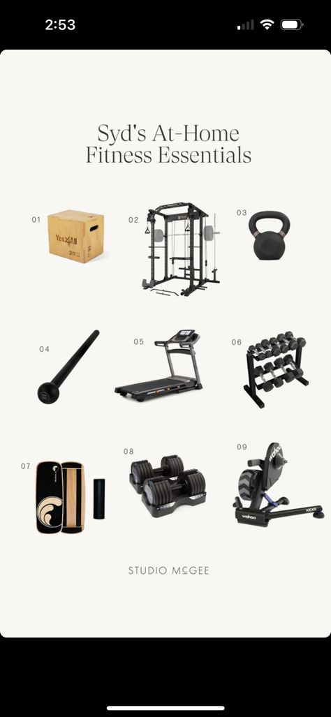 Home Gym Essentials, Gym Essentials, Workout Essentials, Studio Mcgee, At Home Gym, Home Gym, My Dream Home, At Home Workouts, At Home