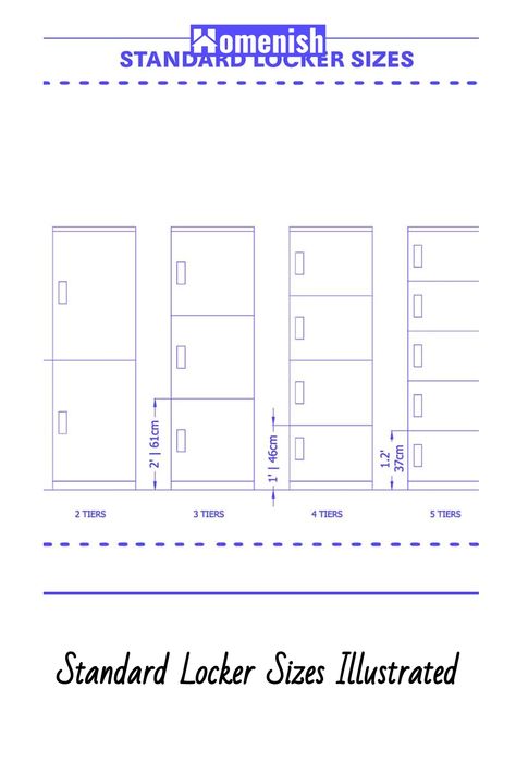 Incorporating lockers into a space requires careful consideration of size and scale. This article presents the standard locker sizes with accompanying diagrams, allowing you to accurately plan and allocate the necessary space for these storage solutions. Pool Table Room, Shower Plumbing, Tall Shelves, School Locker, Kitchen Cabinets And Countertops, Colour Architecture, Metal Lockers, Interior Decorating Styles, Train Stations