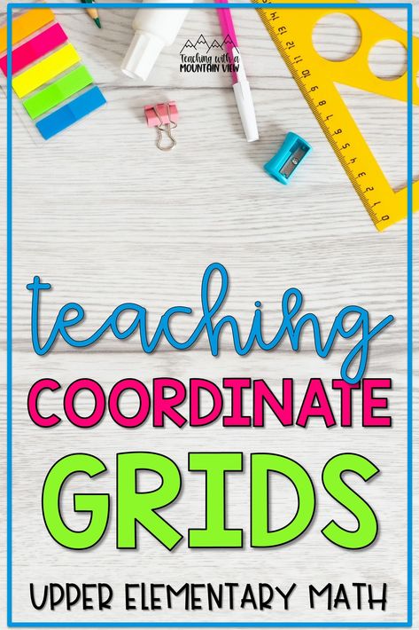 Teaching students in upper elementary about coordinate grids is one of the most FUN math topics of the year! There are so many cross-curricular ways to learn about coordinate graphs and and coordinate planes, and it's one of the most hands-on units of the year. Take a peek at our complete unit for fifth grade math! Coordinate Plane Anchor Chart, Teaching Coordinate Plane, Coordinate Grid Activities, Coordinate Plane Activity, Coordinates Math, Coordinate Planes, Coordinate Plane Worksheets, Coordinate Plane Graphing, Elementary School Science