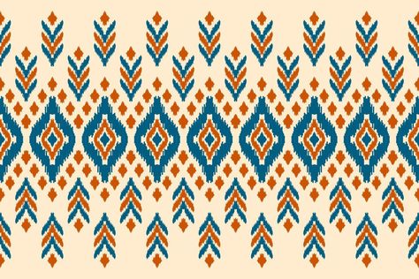 Ikat Motifs, Ikat Art, Ikat Weaving, Digital Border, Mexican Pattern, Aztec Fashion, Ikat Design, Mexican American, Embroidery On Clothes