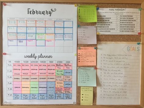 School Planning Aesthetic, Bulletin Board Ideas For Bedroom Student, School Organization Notes Planners, Planner Decorating Inspiration, Uni Organisation, Art Ideas For Home, Wall Decorations Ideas, School Organisation, خريطة ذهنية