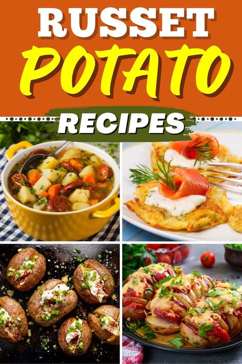 These Russet potato recipes are so good, we can't get enough! From wedges to mashed potatoes to breakfast casserole, Russets are perfect in so many dishes. Potato Dishes Recipes, Potato French Fries, Russet Potato Recipes, Vegetable Dishes Recipes, Trifle Bowl Recipes, Entree Ideas, Best Potato Recipes, Potato Wedges Recipe, French Fried Potatoes