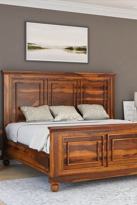 Teak Wood Cot Designs King Size, Cot Designs King Size, Bed Design Modern Luxury 2024, Teak Wood Cot Designs, Latest Wooden Bed Designs, Wooden Bedroom Furniture Sets, Bed Design Modern Luxury, Home Window Grill Design, Adult Bed