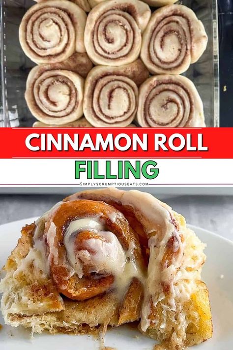 Best Cinnamon Roll Filling Cinnamon Filling For Cinnamon Rolls, The Best Cinnamon Roll Filling, Cinnamon Roll Paste Filling, Best Cinnamon Roll Filling, Cinnamon Roll Filling Ideas, Cinnamon Rolls Filling Recipe, Giant Cinnamon Rolls Homemade, Filling For Cinnamon Rolls, Cinnamon Roll Topping Ideas