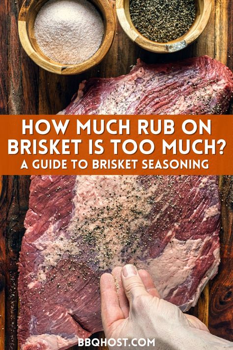 Using the right seasoning rub can not only help your smoked brisket develop a nice crisp bark, it also adds a layer of flavor along with the smoke. But how much rub on brisket is too much? Get our expert tips on seasoning your brisket, along with must-try dry brisket rub recipes. Hop on to the blog to learn more! Brisket Rubs, Smoked Brisket Rub, Brisket Dry Rub, Brisket Rub Recipe, Brisket Seasoning, Brisket Rub, Homemade Rubs, Beef Brisket Recipes, Dry Rub Recipes