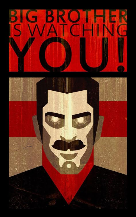 Big Brother is Watching You Big Brother 1984, Big Brother Is Watching, Big Brother Quotes, 1984 Book, George Orwell 1984, Orson Welles, Low Poly Art, Muse Art, George Orwell