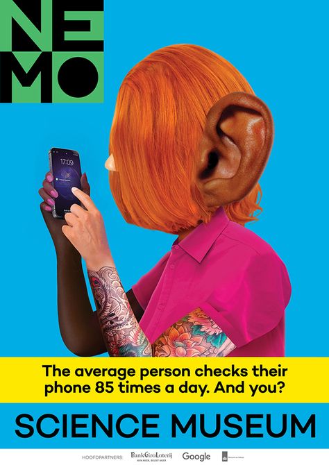 KesselsKramer's campaign for Nemo Science Museum celebrates weird body facts | It's Nice That Body Facts, Mtv Music Awards, Scary Kids, Design Campaign, London Zoo, Museum Poster, Boys Life, Communication Art, Science Museum