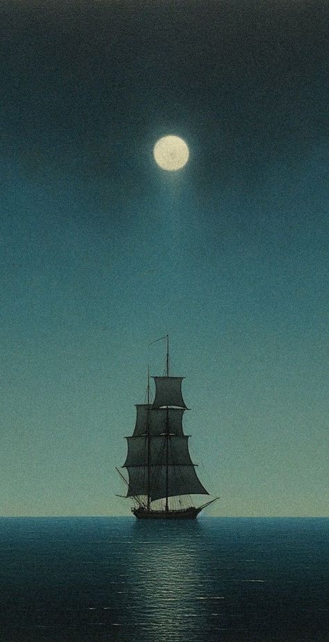 Home / X A Ship, The Ocean, Sailing, Moon