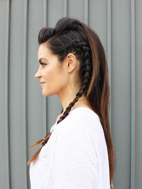 Faux Hairstyles, Pirate Hair, Trendy We Fryzurach, Faux Hawk Hairstyles, Viking Hair, French Braid Hairstyles, Simple Wedding Hairstyles, Mohawk Hairstyles, Best Wedding Hairstyles