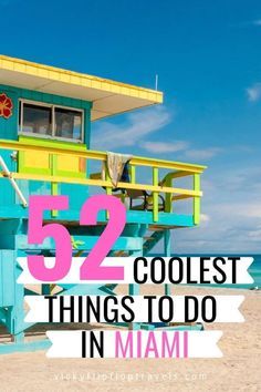 Need help for your next Miami vacation? Discover the top 52 best things to do in Miami! Check out these amazing things to see and do in Miami including the beaches, Miami Beach, Little Havana and the museums too. This is a great to the point checklist of the best things to see in Miami. Don't leave for the airport without it! #Miami #TravelMiami #ExploreMiami Miami Bucket List, Miami Travel Guide, Things To Do In Miami, Florida Travel Guide, Miami Vacation, Miami Travel, Beach Bucket, Downtown Miami, Vacation Inspiration