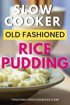 Crock Pot Rice Pudding, Crockpot Rice Pudding, Crock Pot Rice, Crockpot Rice, Best Rice Pudding Recipe, Rice Pudding Recipe Easy, Slow Cooker Rice Pudding, Rice In Crockpot, Breakfast Crockpot