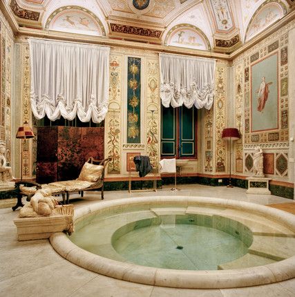 Palazzo Doria Pamphilj - Bathroom, Vial del Corso, Rome, Italy Roman House, Visit Rome, Rome Photo, Rome Antique, Empire Style, Historical Architecture, Pompeii, Ancient Rome, Rome Italy