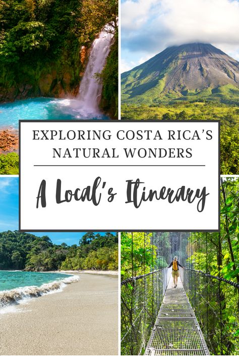 Discover Costa Rica's best eco-friendly spots with our local itinerary. Visit beaches, volcanoes, and rainforests, and find top places to stay and eat. Get insider tips and must-do tours for a sustainable adventure in Costa Rica. Perfect for nature lovers and eco-conscious travelers. Nayara Costa Rica, Unique Things To Do In Costa Rica, Honeymoon In Costa Rica, Things To Do In Costa Rica Top 10, Where To Go In Costa Rica, Costa Rica Where To Stay, Costa Rica Travel Itinerary, Costa Rica Bucket List, Things To Do In Costa Rica