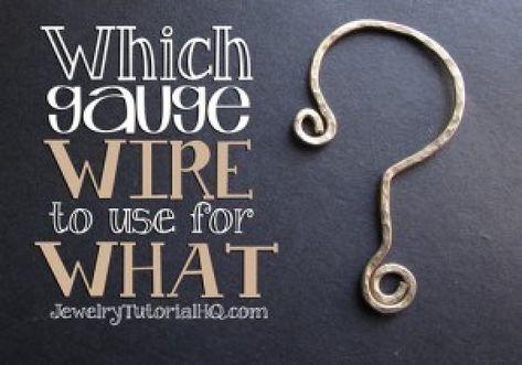 Wire Gauge 101 Square Kumihimo, Wire Tutorials, Wire Jewelry Making, Flat Wire, Wire Wrapped Jewelry Tutorials, Wire Gauge, Wire Jewelry Tutorial, Wire Jewelry Designs, Chain Maille