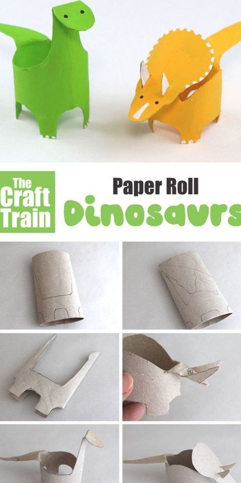 Doodle Leaves, Dinosaur Craft, Ornaments Diy Kids, Paper Dinosaur, Modern Woodworking, Cork Ideas, Tree Bag, Dinosaur Crafts, Toilet Paper Roll Crafts