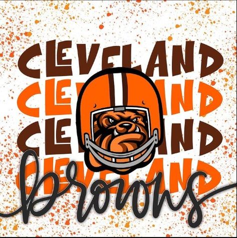 Sublimation Station, Nfl Wallpaper, Cleveland Cavs, Cleveland Browns Football, Art Football, Browns Football, Sublimation Projects, Great Tattoos, Football Logo