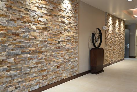 Norstone Blog: Natural Stone Design Ideas and Projects Stone Cladding Tiles, Wall Cladding Designs, Natural Stone Cladding, Stone Walls Interior, Living Room Wall Designs, Exterior Wall Cladding, Faux Stone Panels, Stone Wall Design, Cladding Design