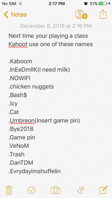 Do this. Comment if you did z Funny Names For Kahoot, Funny Kahoot Names, Kahoot Names, English Memes, Entertainment Ideas, Silly Goofy, Funny Names, Brain Rot, Try Not To Laugh