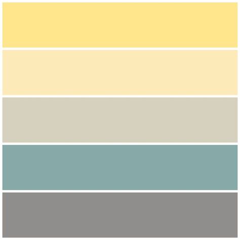 Jim & Sarah's paint colors, Income Property, HGTV, ICI Paints: House Paint Color Combination, Income Property, Yellow Colour Scheme, Yellow Living Room, Yellow House, Kitchen Colour Schemes, Camper Remodel, Exterior Paint Colors For House, Yellow Houses