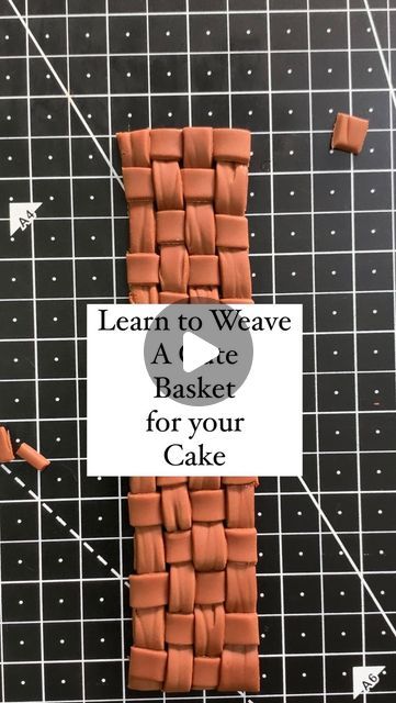 Basket Cake Tutorial, Basket Cakes, Basket Weave Cake, Model Magic, Fondant Flowers, Basket Design, Cake Tutorial, Clay Tutorials, Fondant Cakes